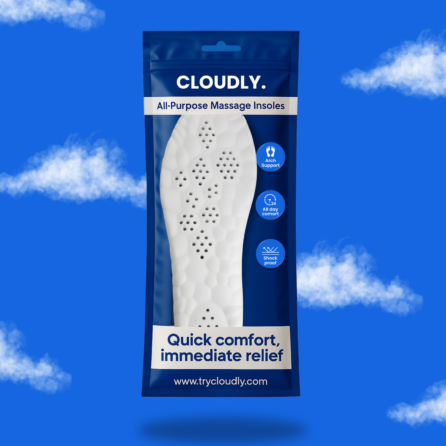 Cloudly.™ - Massage Insoles