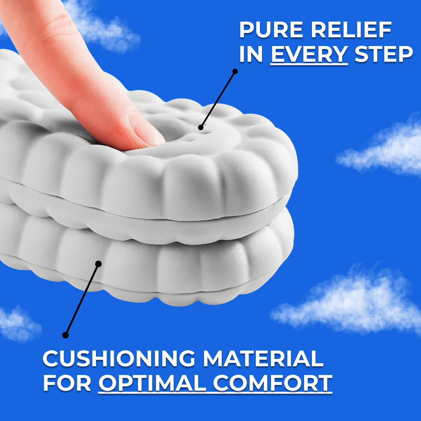Cloudly.™ - Massage Insoles